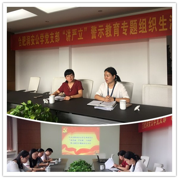 我校党支部召开“讲严立”警示教育专题组织生活会