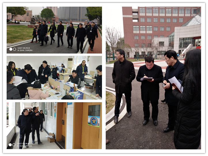 合经区检查组来我校开展春季开学工作专项检查