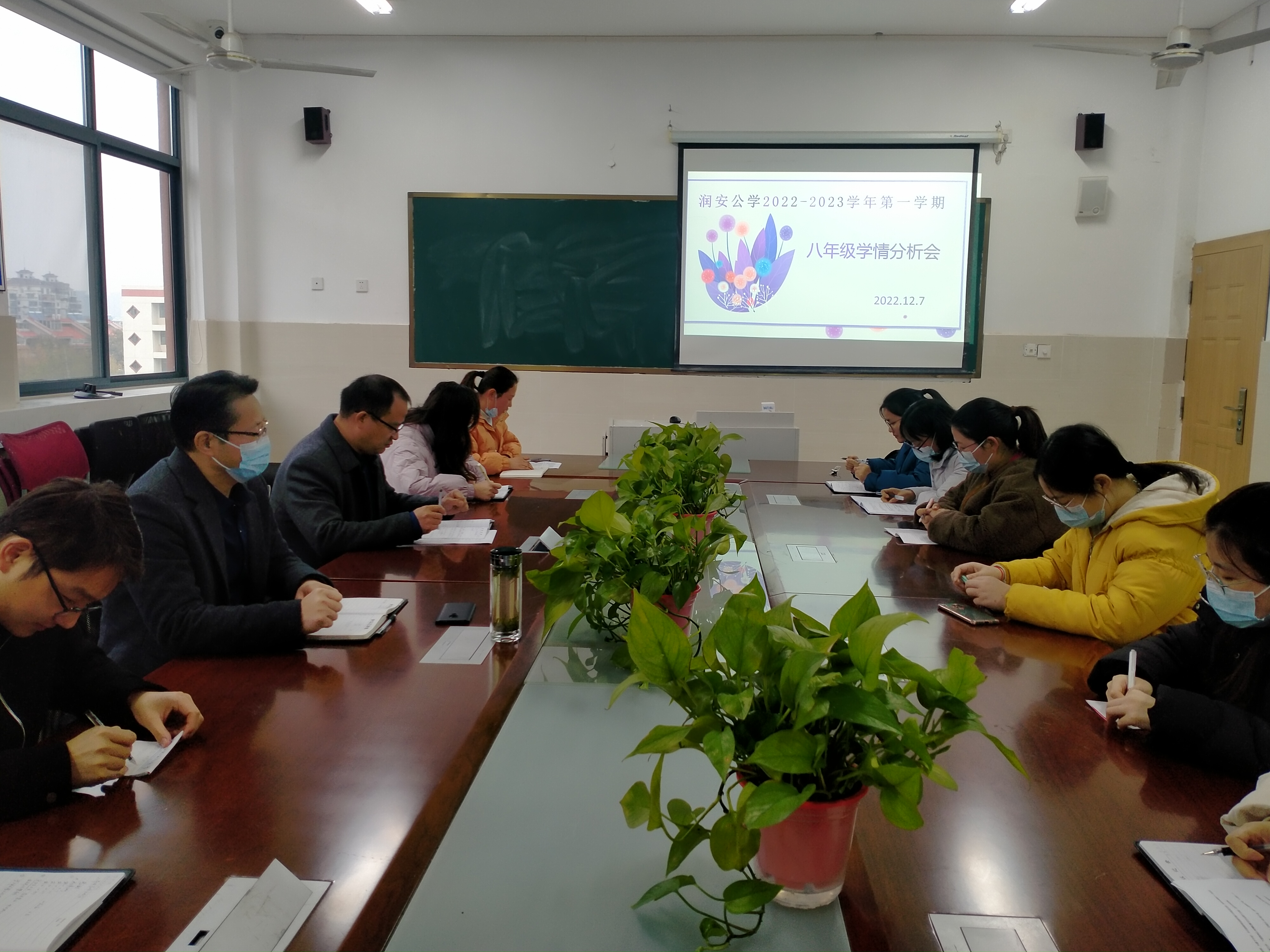 立足学情细反思  齐抓共管促提升-------八年级学情分析会